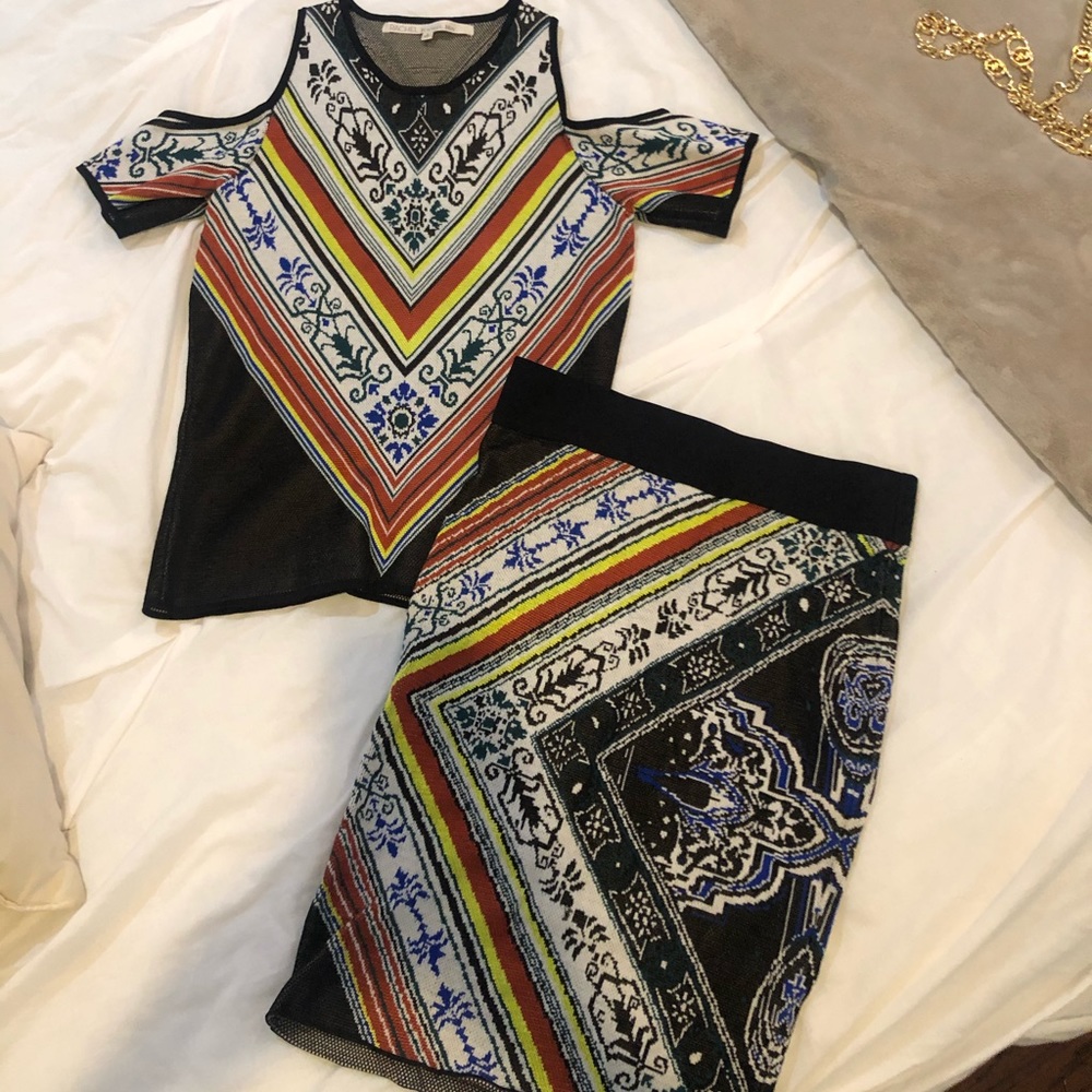 Rachel Roy cold shoulder Sweater top and bottom